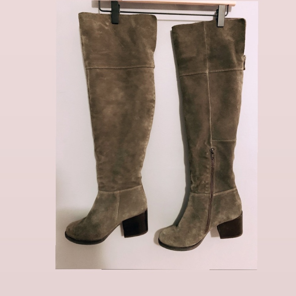 Steve Madden olive over the knee boots